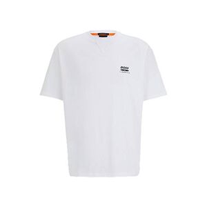 Boss Cotton-jersey oversized-fit T-shirt with seasonal artwork