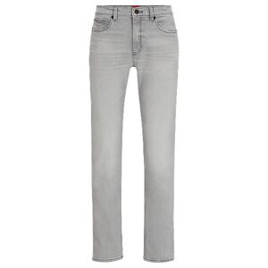 HUGO Slim-fit jeans in light-grey denim