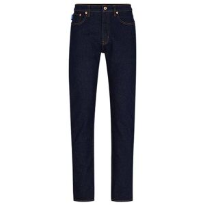 HUGO Slim-fit jeans in dark-blue stretch denim