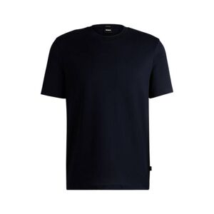 Boss Regular-fit T-shirt in structured mercerised cotton