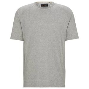 Boss Regular-fit T-shirt in cotton and silk