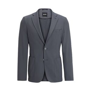 Boss Slim-fit jacket in crease-resistant performance-stretch jersey