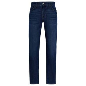 Boss Regular-fit jeans in blue comfort-stretch denim