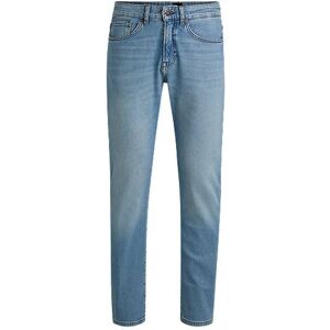 Boss Regular-fit jeans in blue comfort-stretch denim