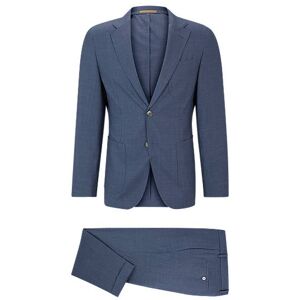 Boss Slim-fit suit in patterned virgin wool and silk