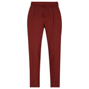 Boss Relaxed-fit trousers in a linen blend