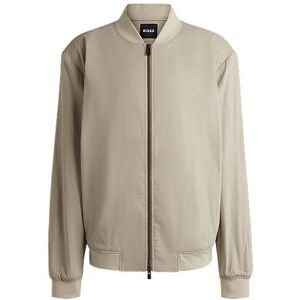 Boss Slim-fit jacket in a linen blend