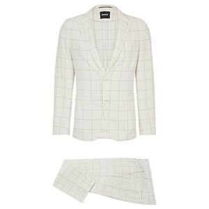 Boss Slim-fit two-piece suit in checked material