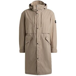 Boss Water-repellent jacket in a paper-touch cotton blend