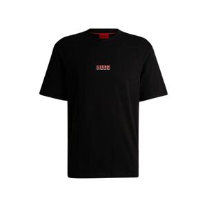 HUGO Relaxed-fit T-shirt in cotton with large rear logos