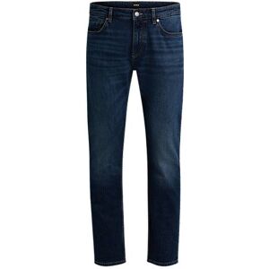 Boss Delaware Slim-fit jeans in dark-blue stretch denim