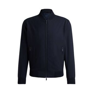 Boss Slim-fit blouson jacket in a wool blend