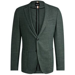 Boss Slim-fit jacket in melange stretch cloth