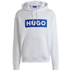 HUGO Relaxed-fit hoodie in French terry with logo print