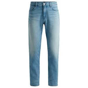 Boss Regular-fit jeans in blue comfort-stretch denim