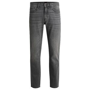 Boss Maine Regular-fit jeans in grey comfort-stretch denim