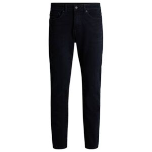 Boss Regular-fit jeans in blue-black comfort-stretch denim