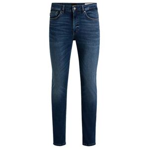 Boss Slim-fit jeans in red-cast soft-motion denim
