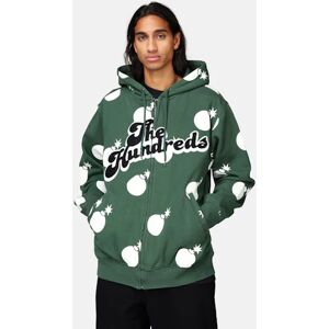 The Hundreds Hoodie med lynlås – Endless Grøn Male EU 42