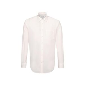 Seidensticker Men's Business Shirt, Non-Iron Shirt with Straight Cut, Regular Fit, Long Sleeves, Kent Collar, Chest Pocket, 100% Cotton Regular Fit 42