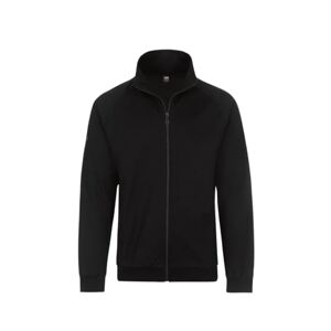 Trigema Raglan jacket made of sweat quality, black