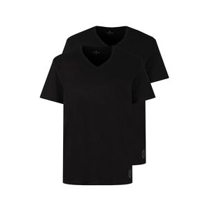TOM TAILOR Men's T-shirt in a Double Pack, 29999 Black