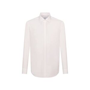Seidensticker Men's Classic Long regular Dress Shirt Beige Beige (21 ecru) 18.5 UK (Brand size: 47 EU)