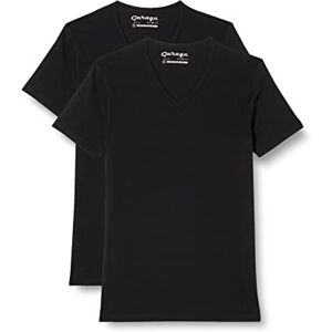 Garage Men's V-Neck 1/2 Sleeve T-Shirt Black Schwarz (black 200) 44/46 (Brand size: S)