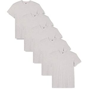 Lower East Men's V-Neck T-Shirt, 100% Cotton, Multipack, Light grey (light grey blend)