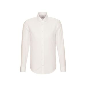 Seidensticker Schwarze Rose Men's Kent Umschlagmanschette 021006 Slim Fit Classic Long Sleeve Formal Shirt, Off-White (creme), collar size: 16.5 (Manufacturer size: 42)