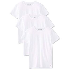 Tommy Hilfiger Herren Stretch Cn Tee 3pack 2s87905187 Kurzarm T-Shirts, Weiß (White), XL EU