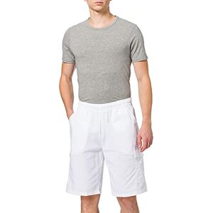 Trigema Men's cargo Bermuda shorts made from 100% cotton, White