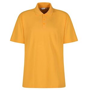 Trutex Limited Unisex Short Sleeve Plain Polo Shirt, Sunflower, 2-3 Years (Manufacturer Size: 19-20