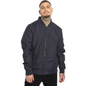 Urban Classics Men's Bomber Jacket Light Jacket (Light Bomber Jacket) navy Plain, size: m