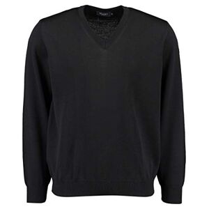 Maerz Men's V-Neck Long Sleeve Jumper, Black (595), Large (Manufacturer size: 52)