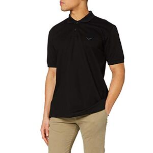 Trigema , Men's Polo Shirt, 627601 (627601) Black plain, size: 3xl