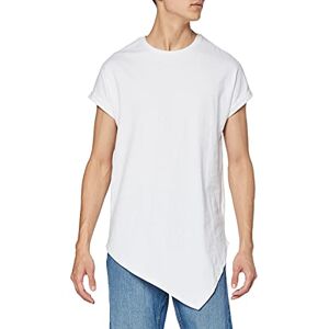 Urban Classics Herren Asymetric Long Tee T-Shirt, Weiß (white 220), XL