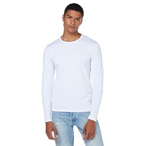 JACK & JONES Men’s Basic O-Neck Tee L/S Noos Long-Sleeved Top (Basic O-neck Tee L/S Noos) Opt White plain, size: xxl