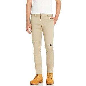 Dickies , Herren, Doppelknie-Arbeitshose, enge gerade Passform, WÜSTENSAND, 36W / 32L