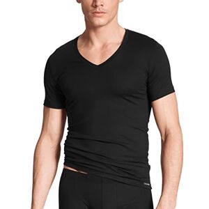 CALIDA Evolution Men's Cotton T-Shirt with Flat Seam T-Shirt Black (Black 992)