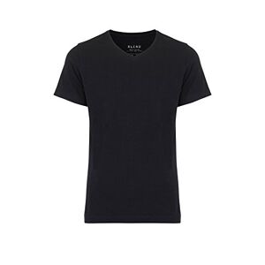 Blend Herren V-Neck T-Shirt, Schwarz (Black 70155), Large (Herstellergröße: L)