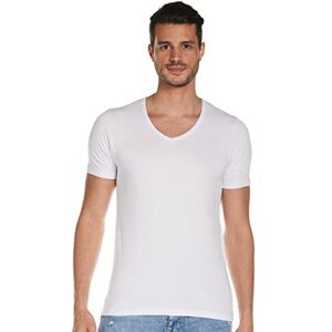 JACK & JONES Men's Basic V-Neck Tee S/S Noos T-Shirt (Basic V-neck Tee S/S Noos) Opt White plain, size: xxl