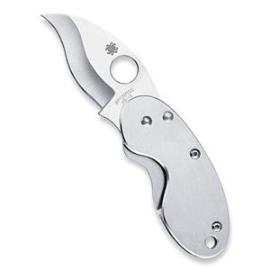 Spyderco Erwachsene Messer Edelstahlmesser mit gerader Kante Outdoormesser-Cricket-Länge geschlossen: 6.98 cm Typ: Framelock, Mehrfarbig, Nicht zutreffend