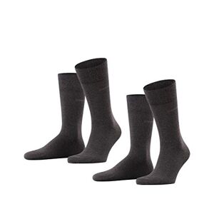 ESPRIT Men's Basic Easy Doppelpack SO Calf Socks, Grey (Anthrazit Meliert 3080), 12/15 (Manufacturer size:47-50)