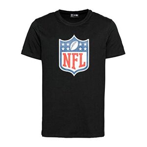 New Era Men's Team Logo NFL Logo Short Sleeve T-Shirt, Black, Small