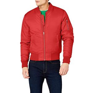 Urban Classics Men's Basic Bomber Jacket with Patch Pocket and Zip on Arm blouson s