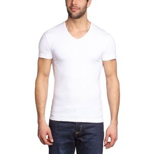 Garage Herren Shirt/T-Shirt 202 T-Shirt V-Neck Bodyfit II, Gr. 44/46 (S), Weiß (White)