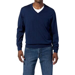 Maerz Men's V-Neck Long Sleeve Jumper, Blue (399), Medium (Manufacturer size: 50)