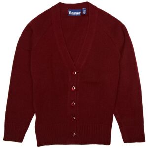 Banner Mädchen, Strickjacke, Premier V-Neck School, Kastanienbraun, 76,2 cm (30 Inch)