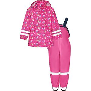 Playshoes Girls' Rain Set, Raincoat With Stars All Over 80